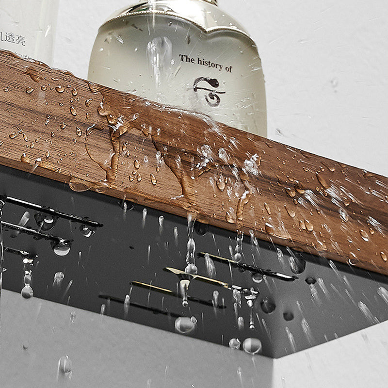 Solid Wood Bathroom Floating Shelves